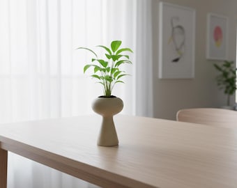 Maceta minimalista moderna STL / Maceta decorativa impresa en 3D / Decoración de escritorio y hogar / Descarga digital