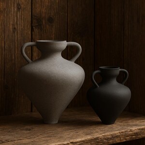 Amforavasset | Rustikt trä- och steninspirerat keramik (STL-filer)