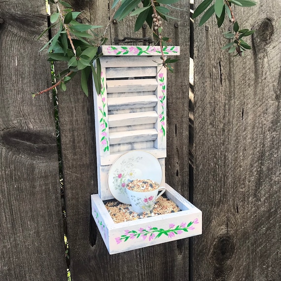 Teacup Bird Feeder Clearance Teacup Feeder Antique Teacup Etsy