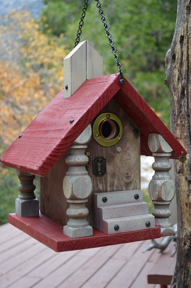 Decorative Handmade Birdhouse Functional for Cavity Nesting Etsy