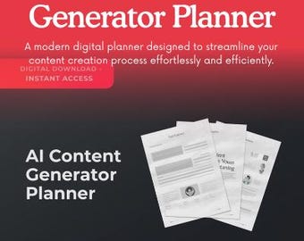 Generatore di contenuti AI Planner / TikTok e Reels, prompt virali (download digitale)