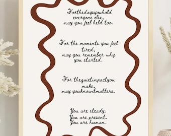 Social Worker Office Decor Therapist Wall Art Counseling Printable Mental Health Digital Download
