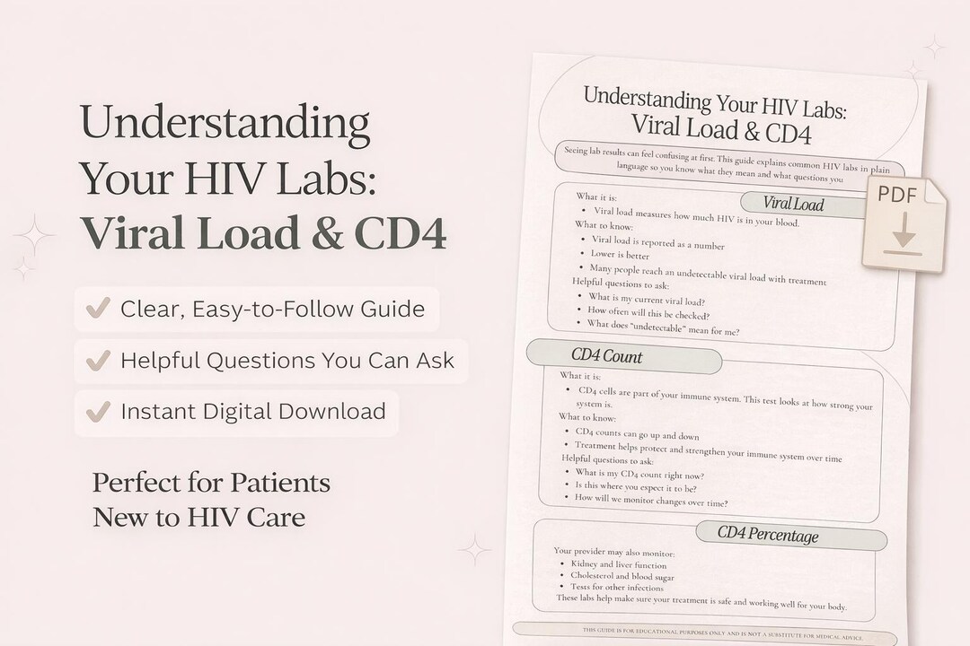 Understanding HIV Labs | Viral Load & CD4 Explained | What Your HIV ...