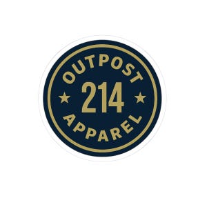 OUTPOST 214 Apparel Logo Sticker image 2