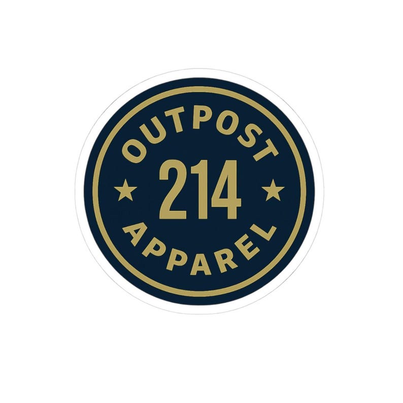 OUTPOST 214 Apparel Logo Sticker image 2