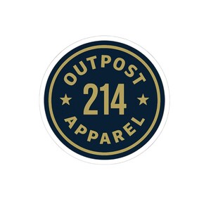 OUTPOST 214 Apparel Logo Sticker image 7