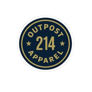 OUTPOST 214 Apparel Logo Sticker image 4
