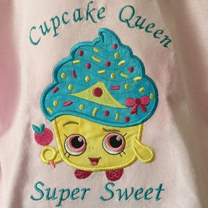 Cupcake  Embroidered Shirt