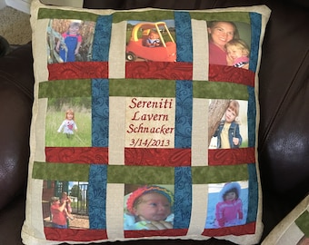 Custom Memory Photo Pillow Personalized