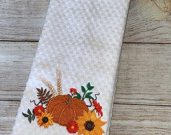 Pumpkin  Fall Hand Towel