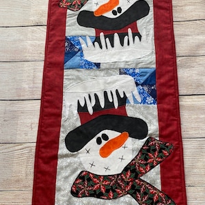 Snowman Table Runner