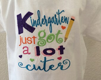 Kindergarten  School Embroidered Tshirt