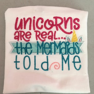 Unicorns Are Real Applique Shirt