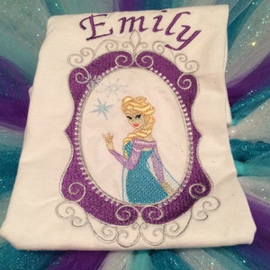 Personalized Frozen Elsa Tshirt