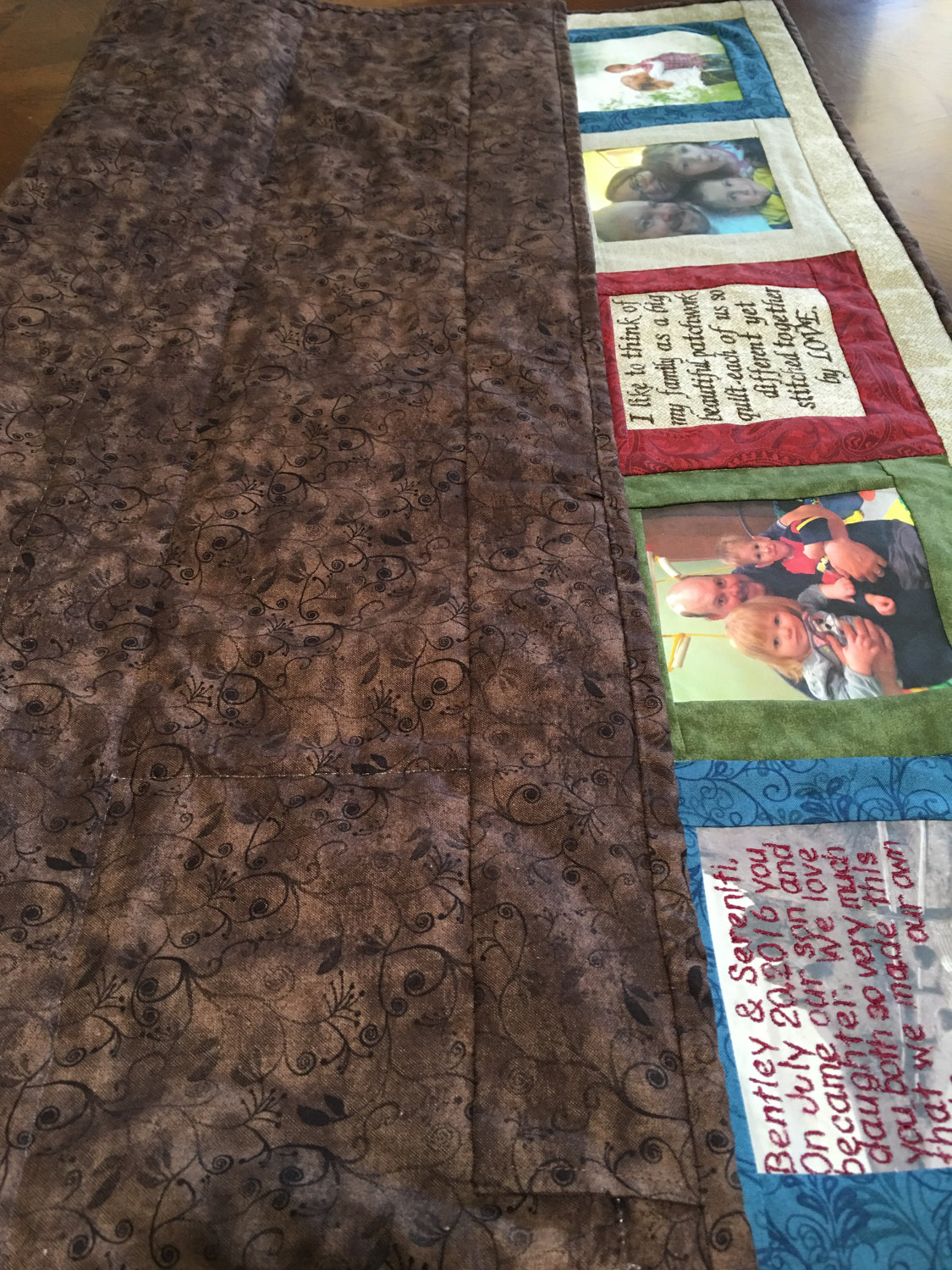 Custom Wedding Anniversary Memory Quilt Wall Hanging Etsy