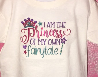 I Am The Princess Applique Shirt