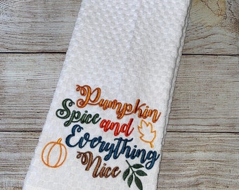 Pumpkin Spice Fall Hand Towel