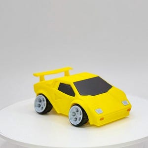 3D Printed Retro Supercar Model | 80s Exotic Car Style | HighPerformance Car | Desk Display Collectible