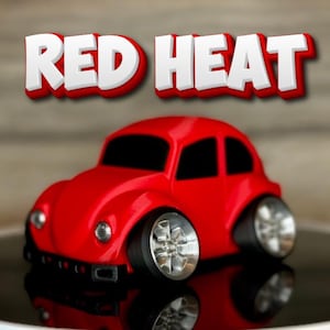 3D Printed VW Beetle Replica | Classic Car Model with Exposed Engine Desk Decor