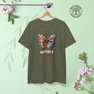Watercolor Butterfly Tee | Painted Artwork Shirt | Butterfly Effect Top | Artistic Nature T-shirt | Motivational Graphic Tee