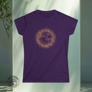 Té energético Qigong | Camiseta Círculo Amanecer | Camiseta Flujo Zen | Top para práctica espiritual | Camiseta gráfica meditativa imagen 5