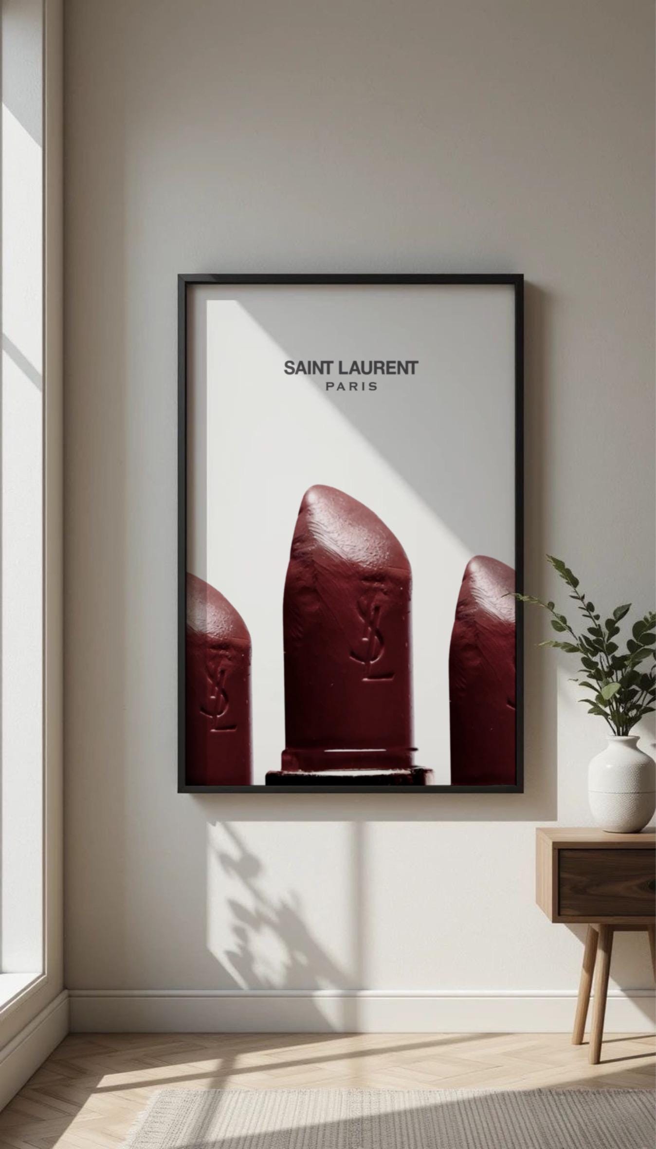 Yves saint laurent poster - Etsy 日本