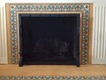 Rivited fireplace screen