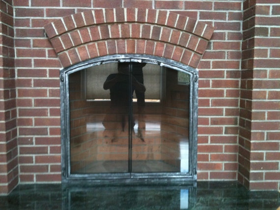 Arched Full View Fireplace Doors Etsy
