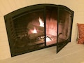 Arched Fireplace Screen Doors
