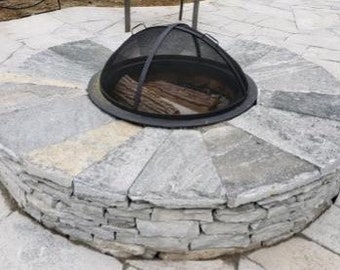 Fire pit cover, outdoor fire spark guard