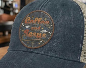 Koffie en Jezus | Christelijke truckerpet | Faith-pet