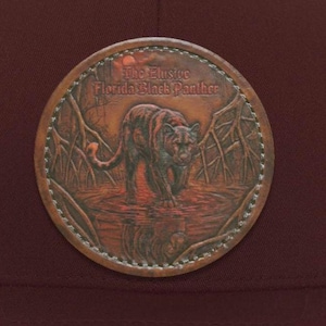 Cappello da camionista The Elusive Florida Black Panther Patch / Everglades Swamp Art / Outdoors