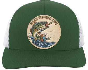 Bass Fishing Life-truckerpet | Leren pet met largemouth-basgereedschappen