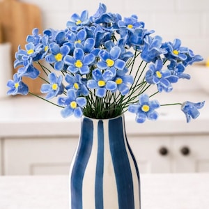 Handmade Fake Flowers Forget Me Not Ceramic Flowers – Artificial Flower Bouquet
