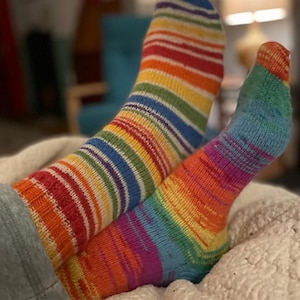 Minhas Meias Favoritas e Confortáveis: Modelo de Tricô para Meias com Aba no Calcanhar e Cano Curto