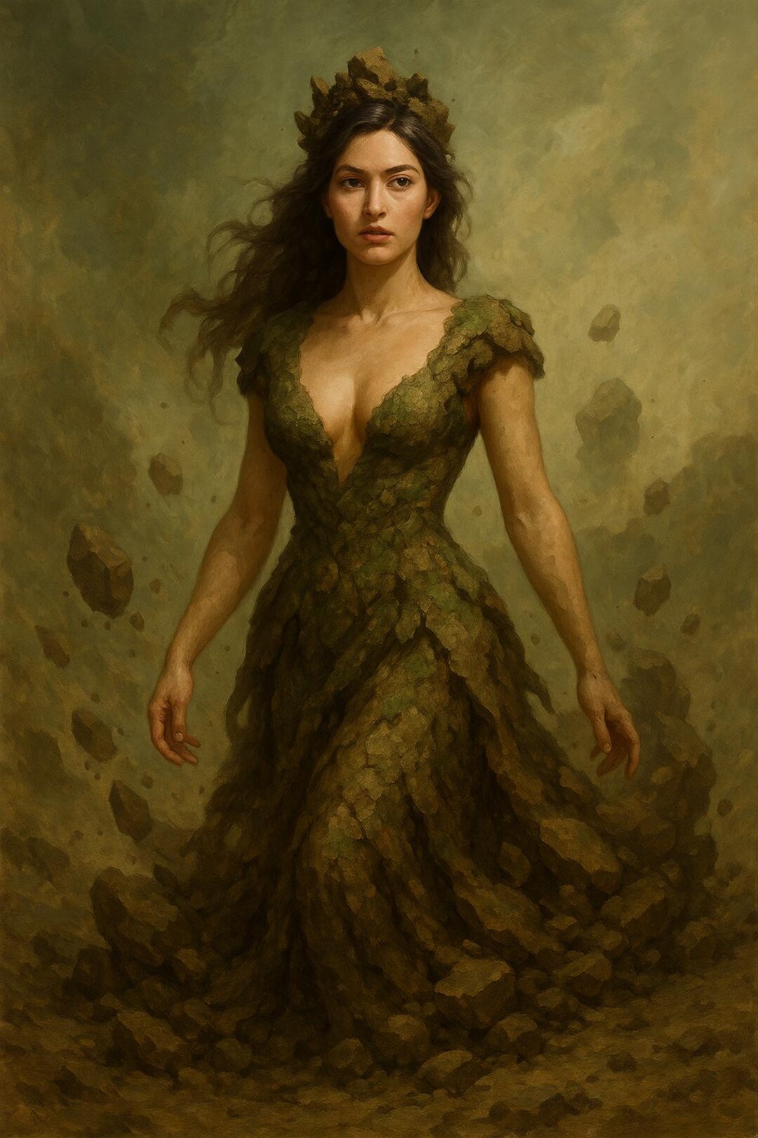 AI ART Elemental Earth Goddess - Etsy