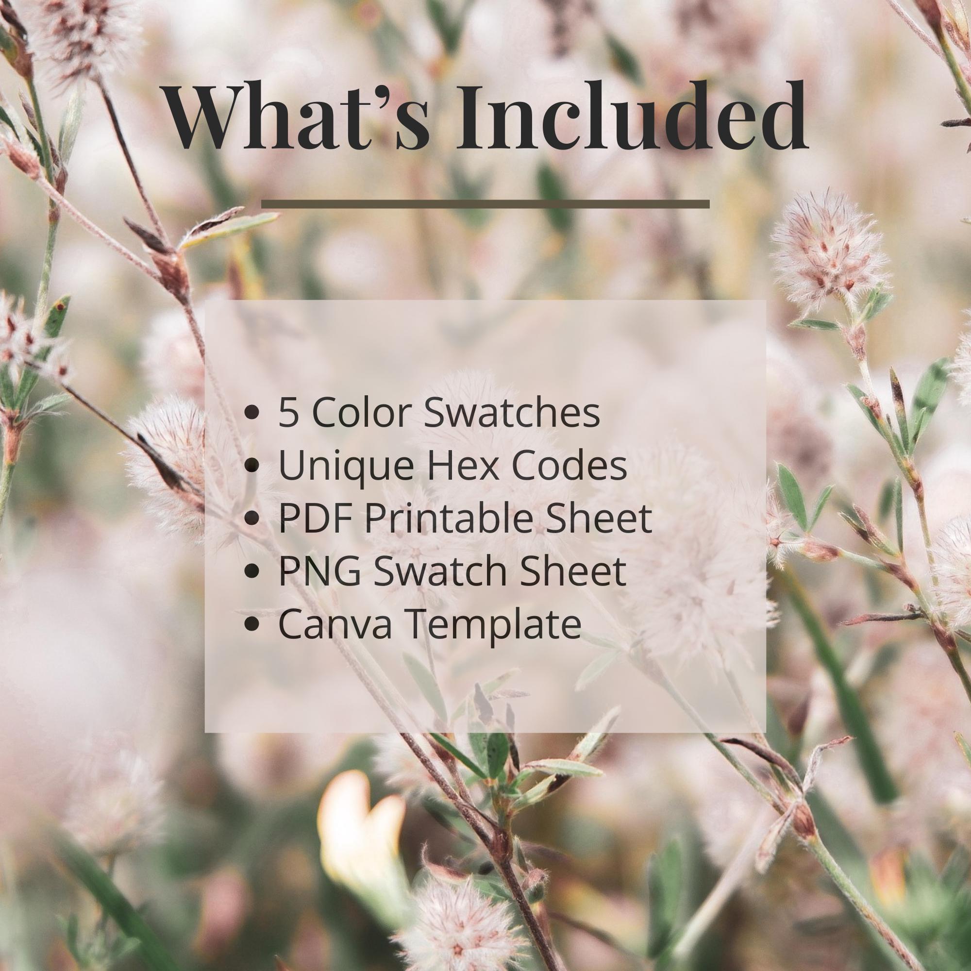 Pastel Prairie Color Palette | Nature Branding, Canva Template (digital ...
