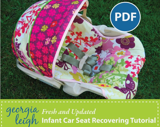 How to Recover an Infant Car Seat Plus FREE Videos and BONUS Etsy