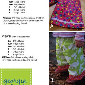 Ankle Biter Toddler Pants PDF Sewing Pattern image 2