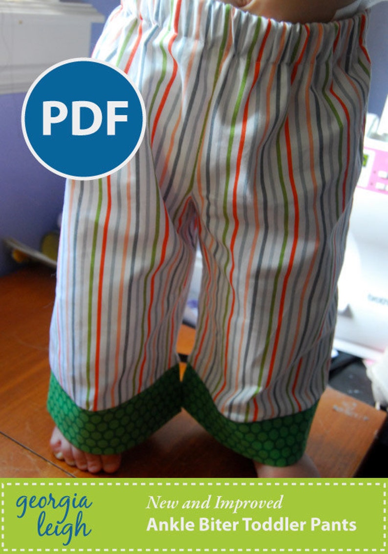 Ankle Biter Toddler Pants PDF Sewing Pattern image 5