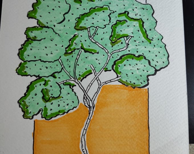 Tree Pen and Ink Drawing