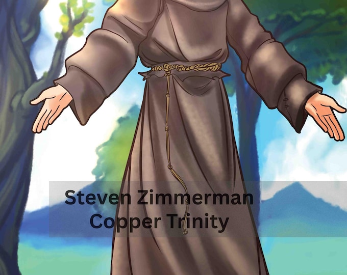 Jesus, Mary, St. Francis, St Paul, and San Elizario Illustrations