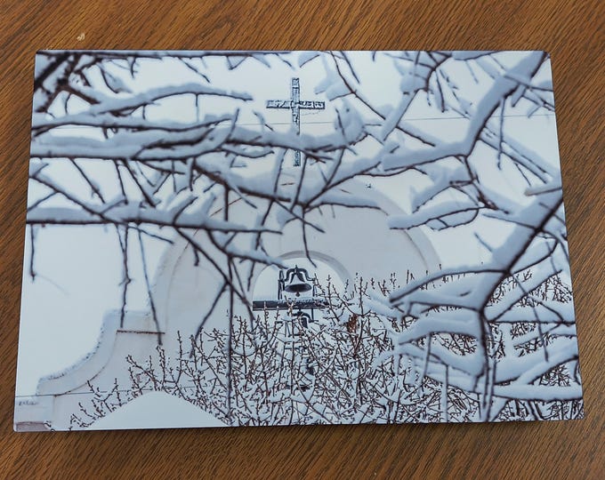 San Elizario Catholic Church in Snow