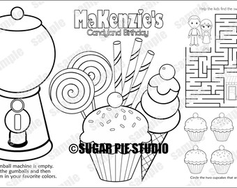 sweet coloring page etsy