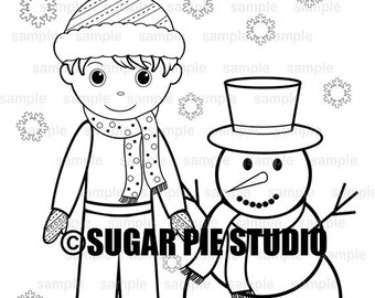 Personalized Winter ONEderland Coloring Page Birthday Party Favor Colouring Activity Sheet Personalized Printable Template