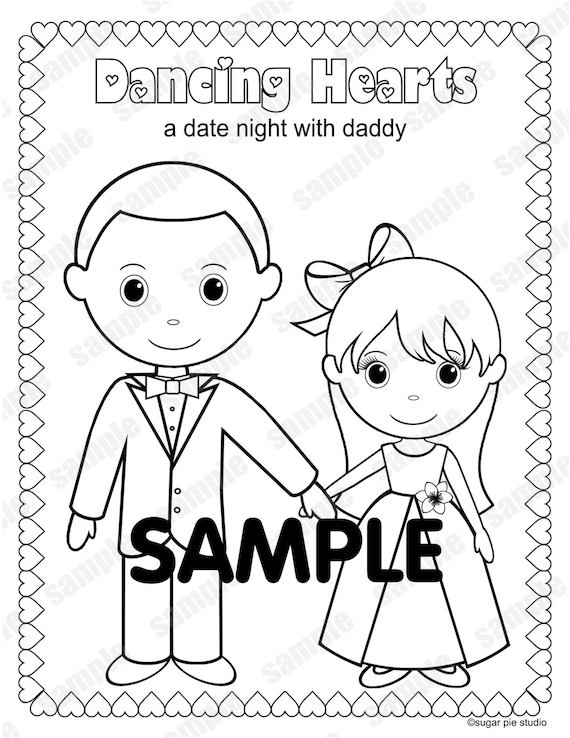 dance party coloring page