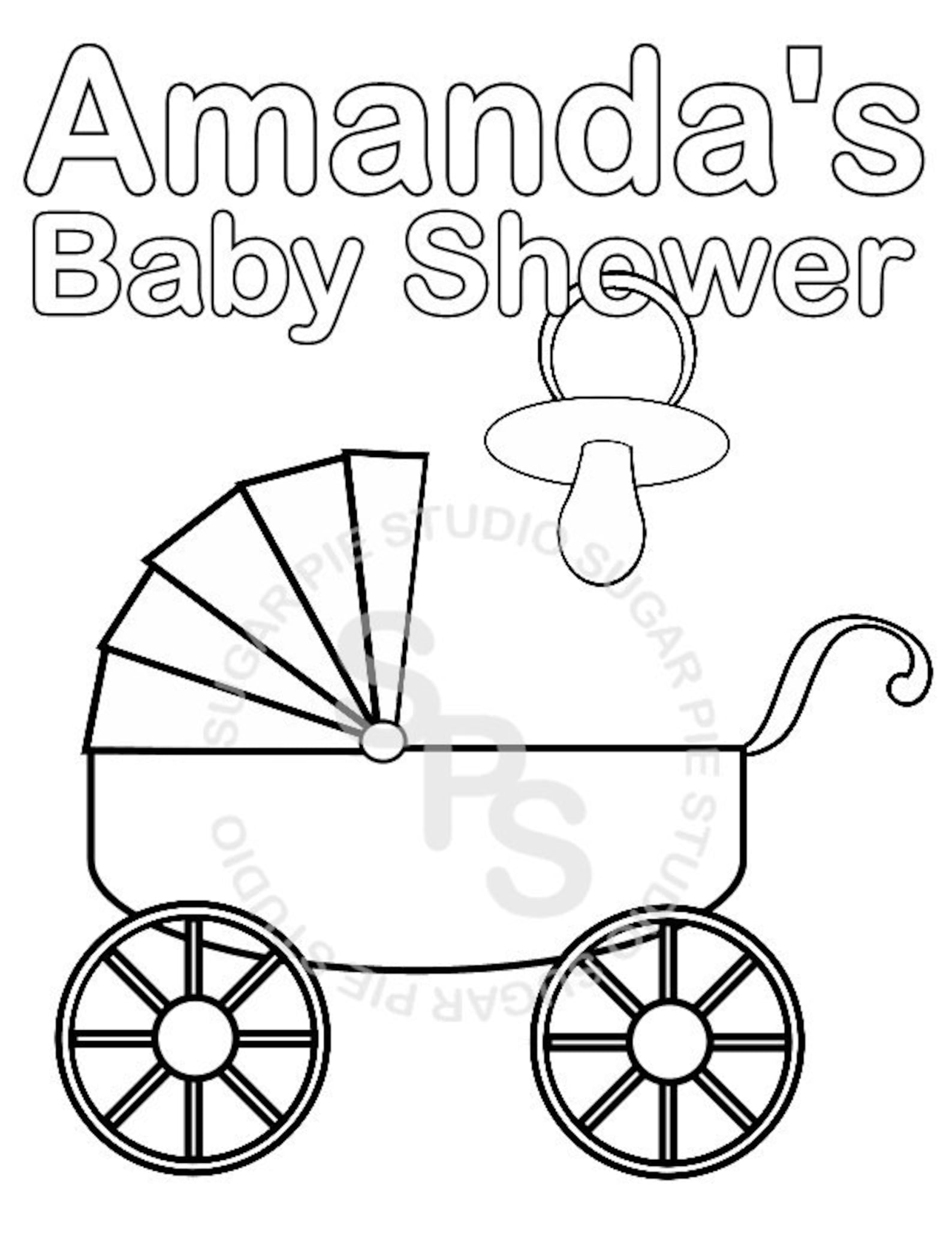 Personalized Printable Baby Shower Favor Childrens Kids - Etsy