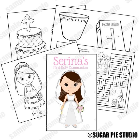 communion coloring book favor