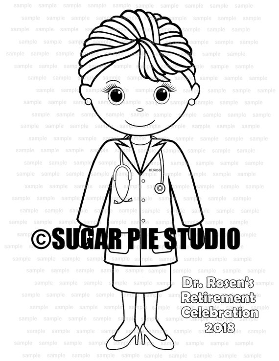 Dibujo de Doctor Jubilación para colorear Fiesta Favor niños - Etsy México Dibujo de Doctor Jubilación para colorear Fiesta Favor niños - Etsy México