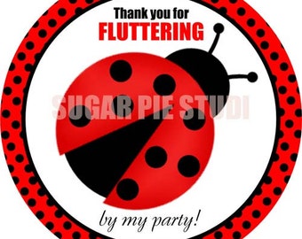 instant download 2 5 inch lady bug ladybug spring birthday etsy